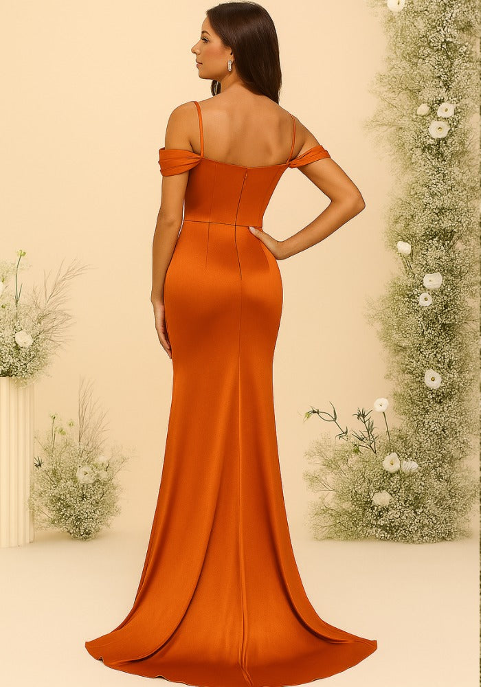 Robe témoin de mariage terracotta