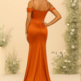 Robe témoin de mariage terracotta