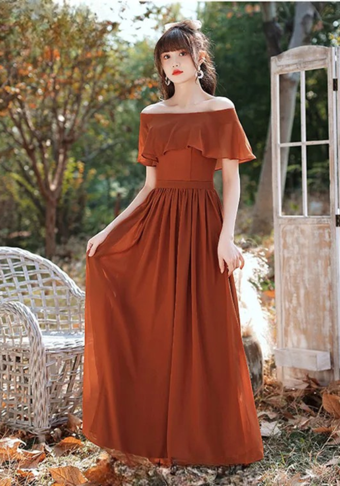 Robe témoin terracotta