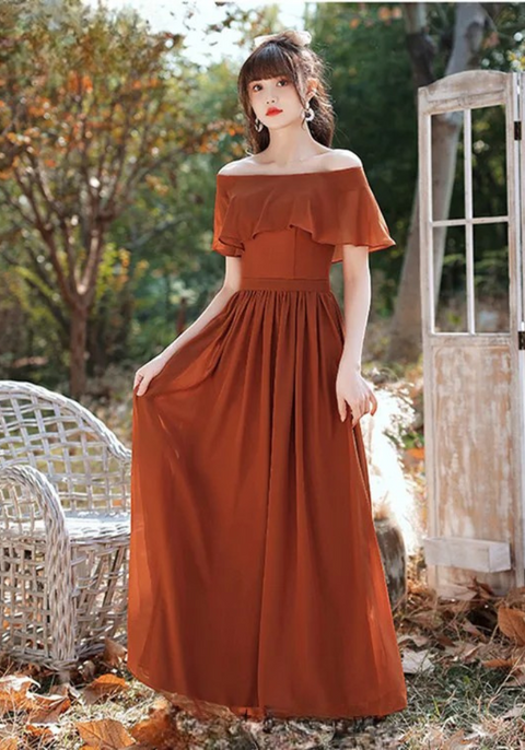 Robe témoin terracotta