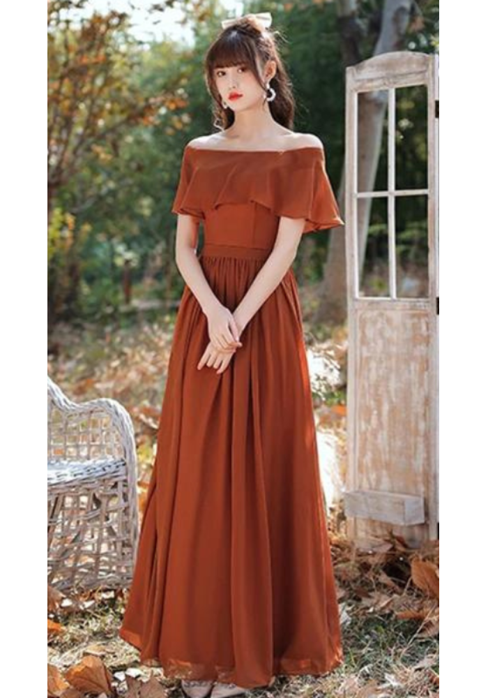 Robe témoin terracotta femme