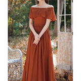 Robe témoin terracotta femme