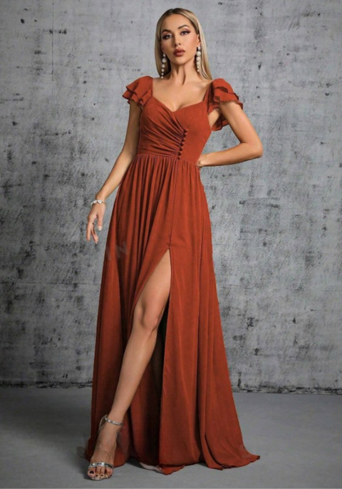Robe terracotta automne/hiver
