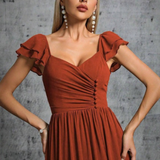 Robe terracotta automne/hiver femme