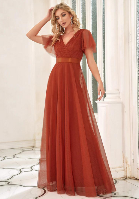 Robe terracotta fluide