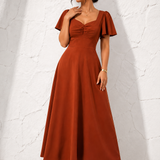Robe grande taille terracotta