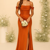 Robe témoin de mariage terracotta