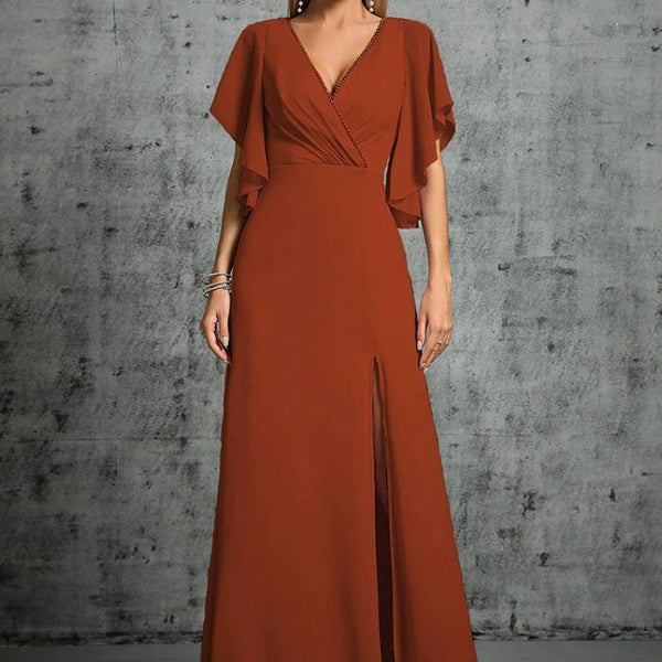 Robe témoin de mariage terracotta