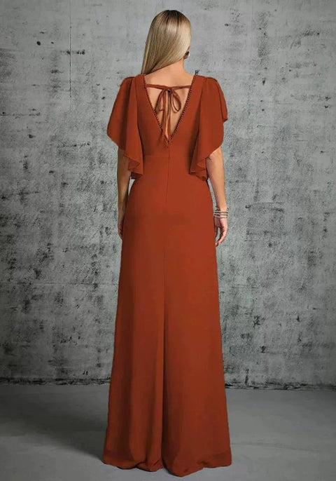 Robe témoin de mariage terracotta