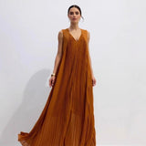 Robe terracotta fluide