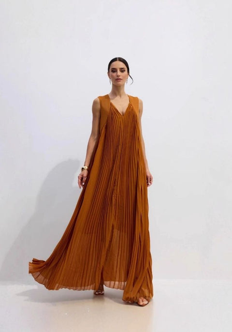 Robe terracotta fluide