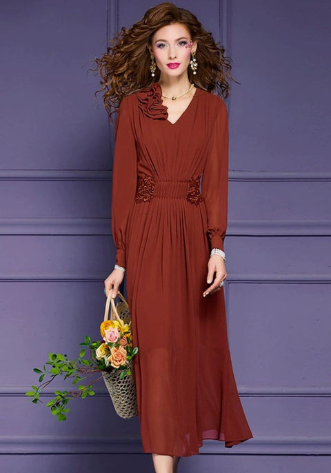 Robe terracotta automne/hiver
