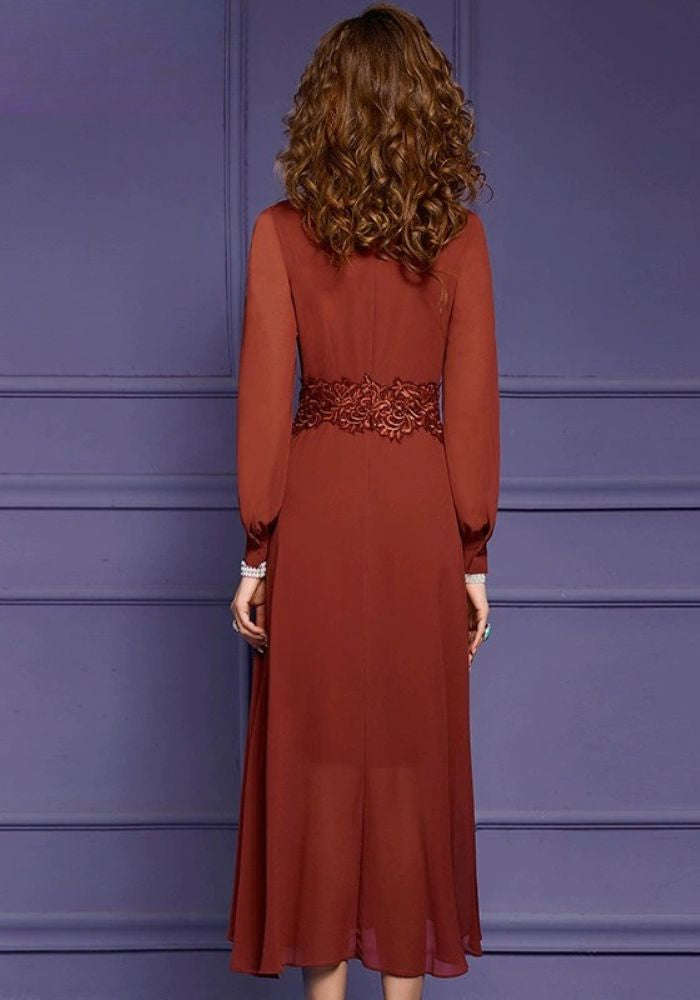 Robe terracotta automne/hiver