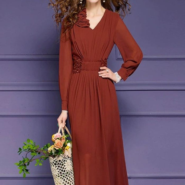 Robe terracotta automne/hiver