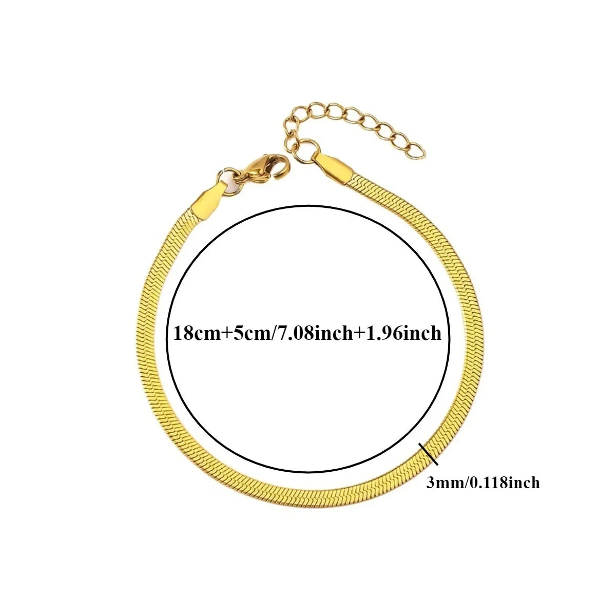 Chaine de cheville or 14K
