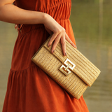 pochette robe terracotta