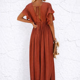 Robe bohème terracotta