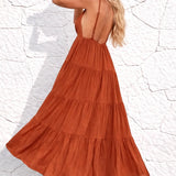 Robe longue cuivre bohème