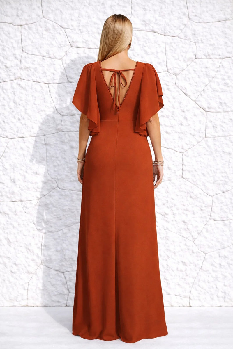 Robe témoin de mariage terracotta