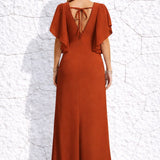 Robe témoin de mariage terracotta