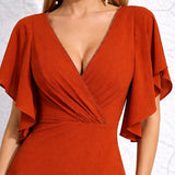 Robe témoin de mariage terracotta