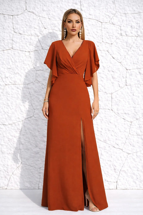 Robe témoin de mariage terracotta