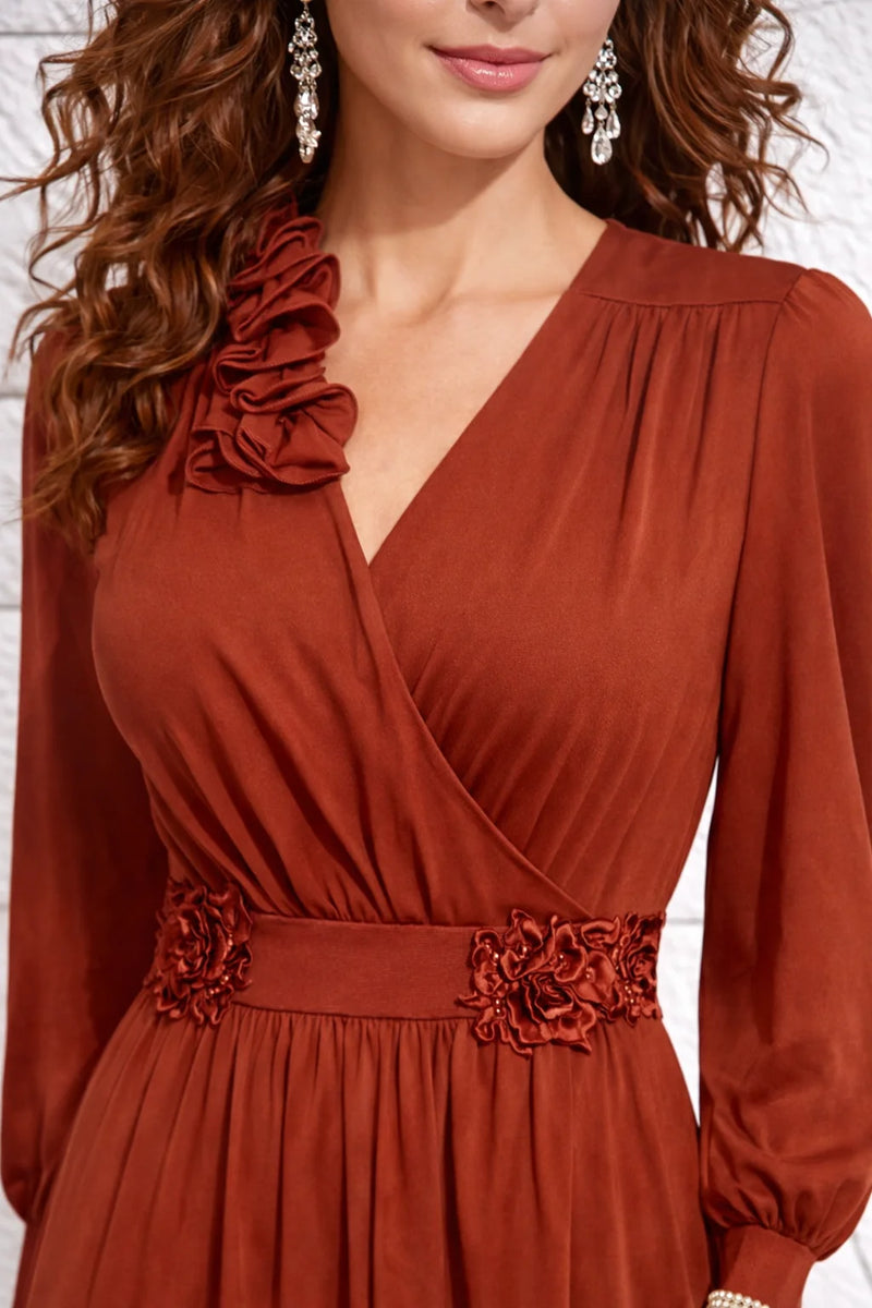 Robe terracotta automne/hiver