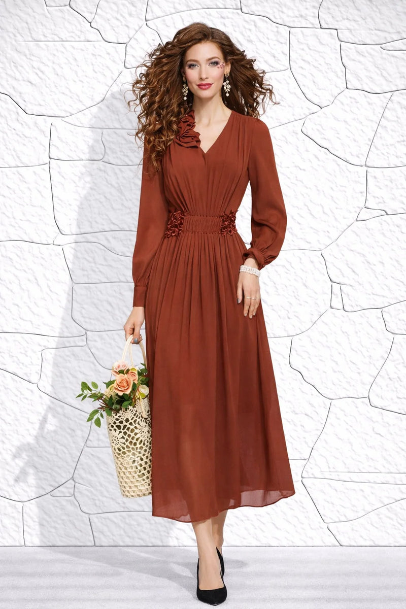 Robe terracotta automne/hiver