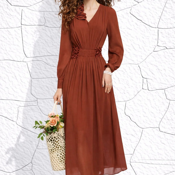 Robe terracotta automne/hiver