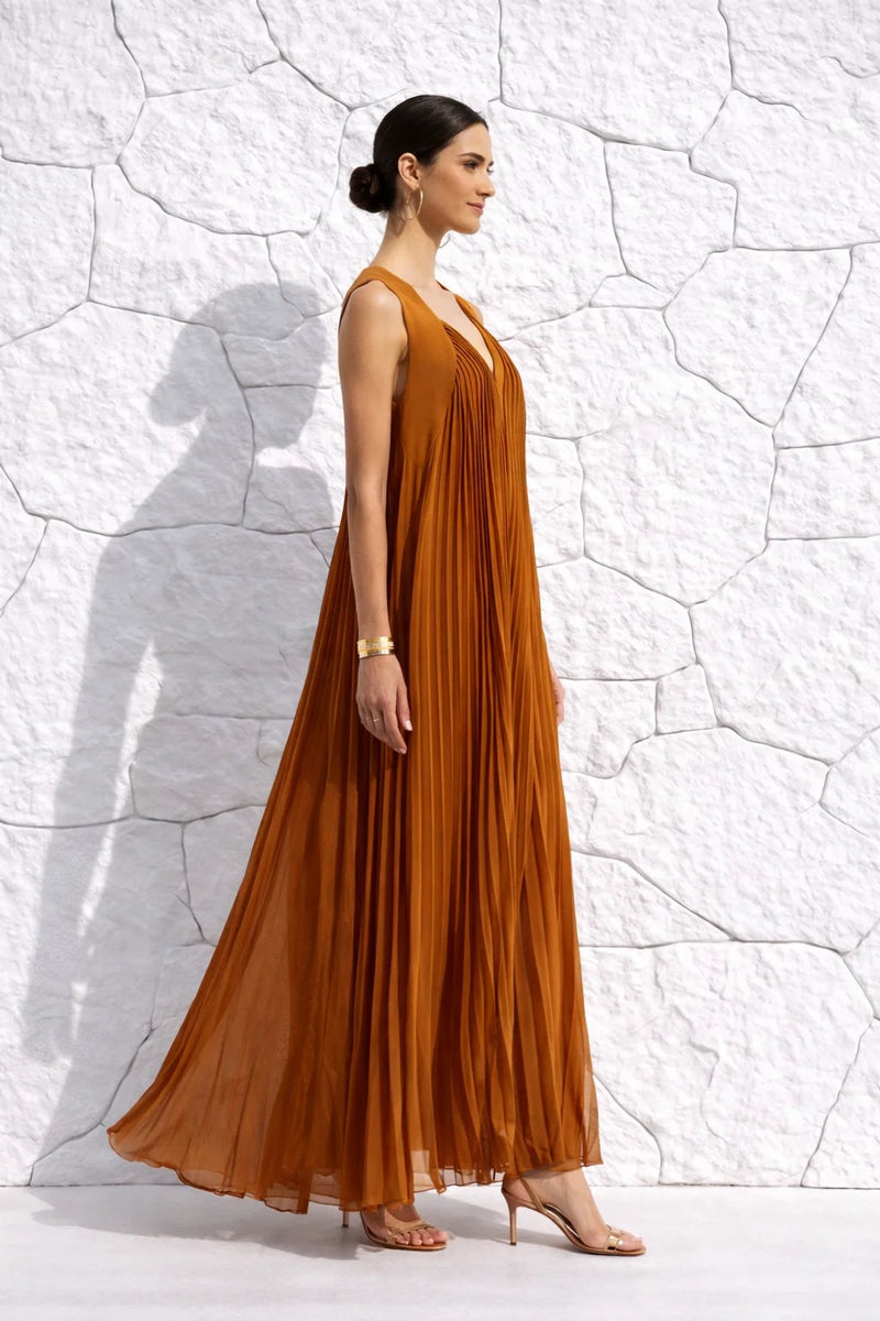 Robe terracotta fluide