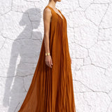 Robe terracotta fluide