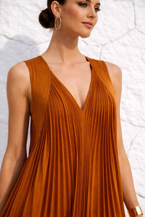 Robe terracotta fluide