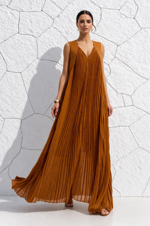 Robe terracotta fluide